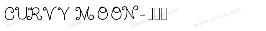 CURVY MOON字体转换